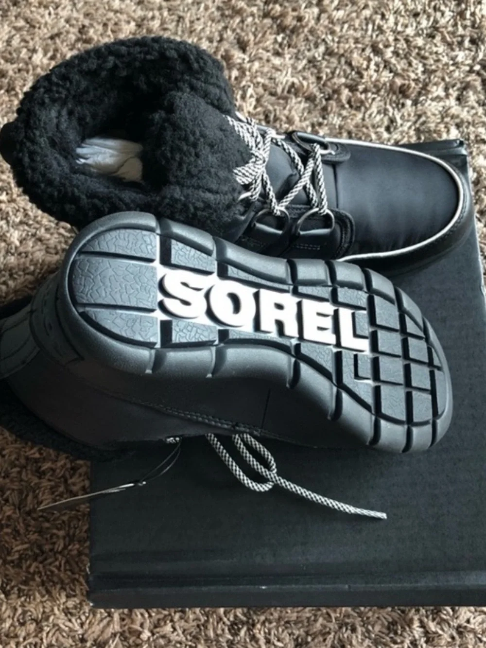 Sorel Black Boots, Size 6
